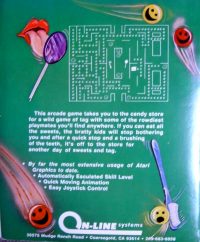 Jaw Breaker, retro cover per home computer Atari  (1981) 