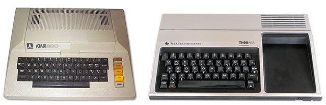 I concorrenti diretti del Commodore 64: l'Atari 800 e il TI99/4A