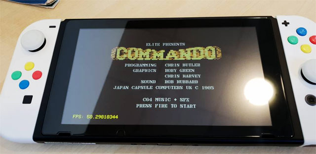 Commodore64 emulato su Nintendo Switch