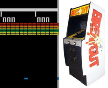 Atari Breakout nella versione originale arcade (1976)
