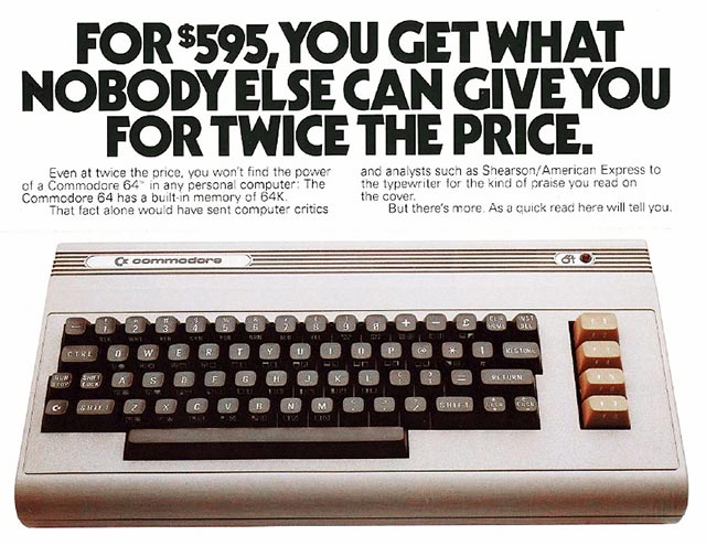 pubblicita Commodore 64