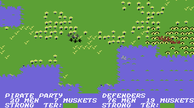 pirates screenshot Commodore 64