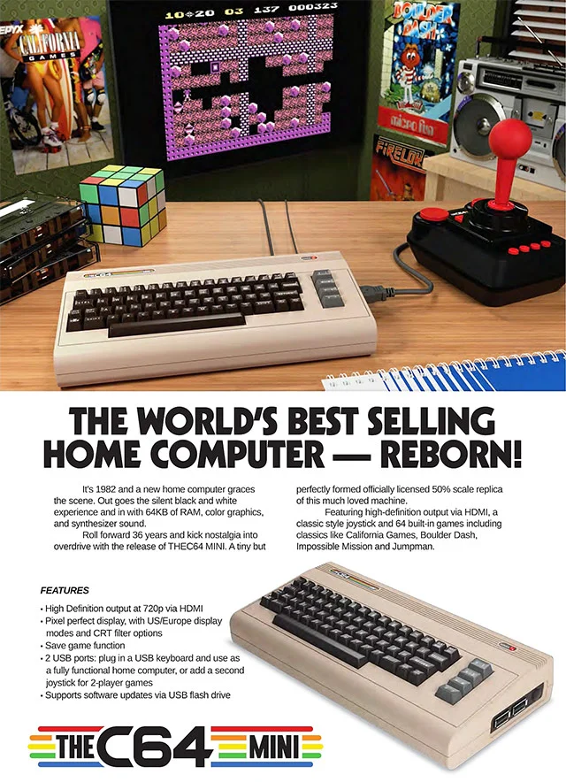 C64 Mini pubblicità