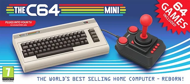 Commodore 64 Mini confezione e box cover