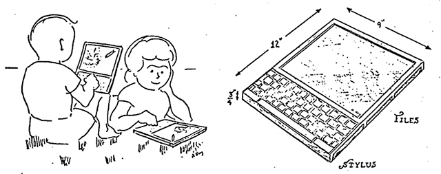 Alan Kay disegno Dynabook
