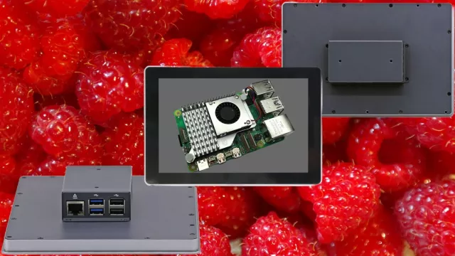 Il Raspberry Pi 5 industrial panel PC in alluminio è ora in vendita