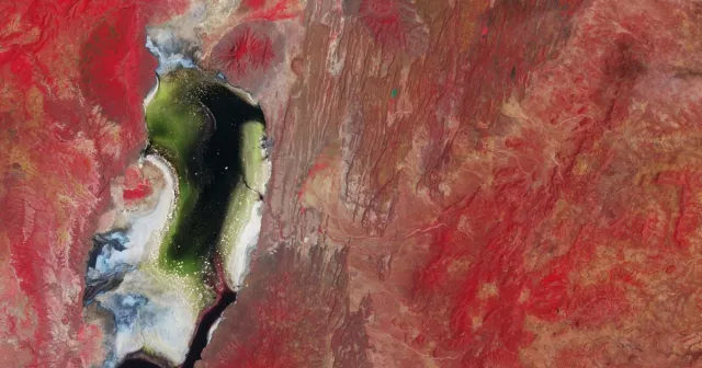 Questa immagine infrarossa della Terra sembra un'opera d'arte
