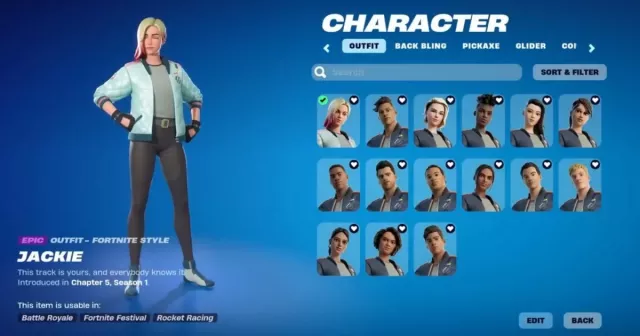 Come ottenere la skin gratuita di Jackie in Fortnite: Rocket Racing