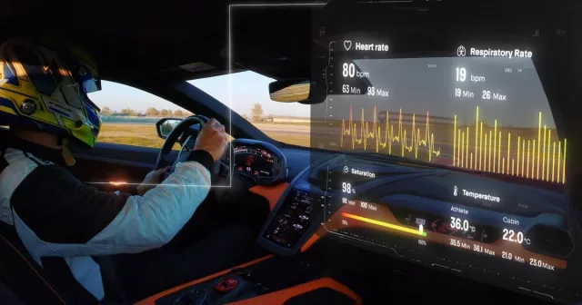 Lamborghini Telemetry X può monitorare la tua guida e il tuo livello di stress