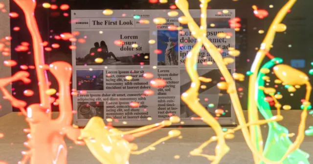 Il nuovo display trasparente di Samsung utilizza pannelli micro-LED