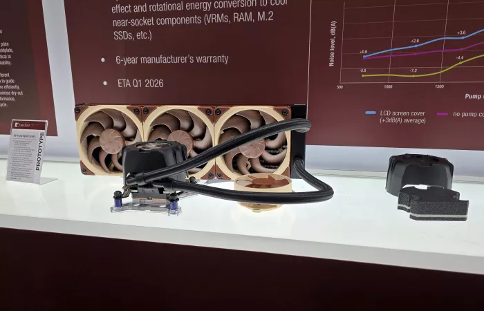 Noctua ritarda il lancio del suo primo AIO liquid cooler al Q2 2026