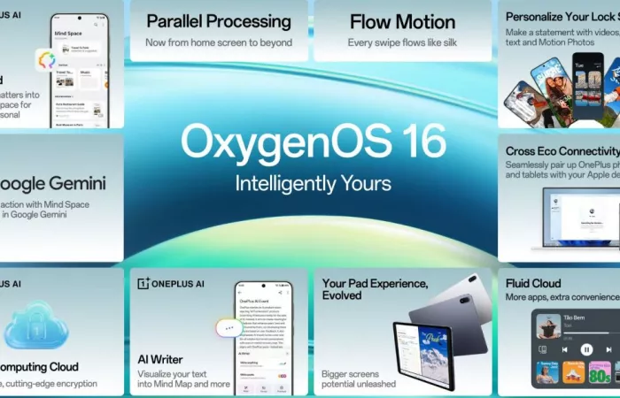 OnePlus lancia OxygenOS 16: AI e nuove funzionalità sorprendenti