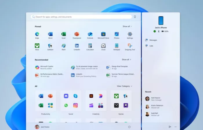 Windows 11: Nuovo Menu Start Più Flessibile