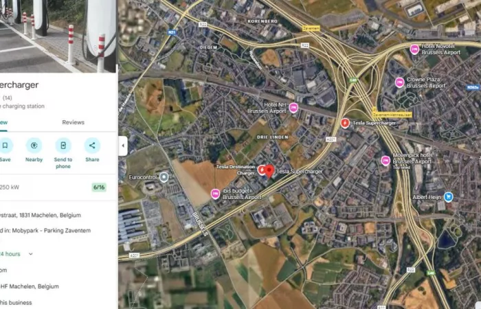 Google Maps integra i dati dei Supercharger Tesla