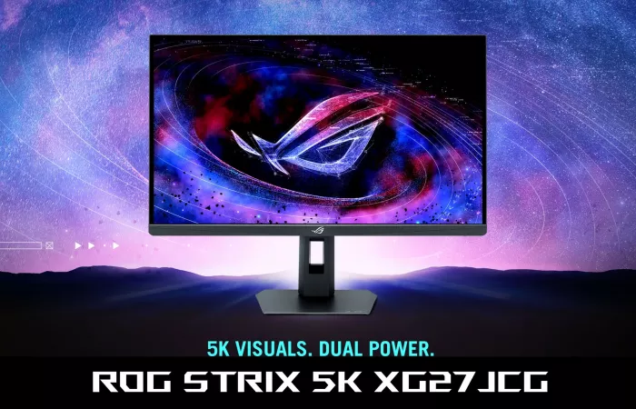 Asus lancia XG27JCG: monitor gaming 5K da 180Hz con modalità duale