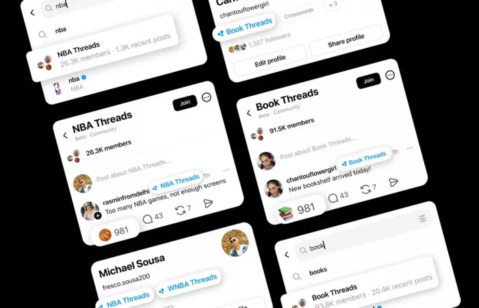 Meta espande Threads: focus su Communities e badge Champion