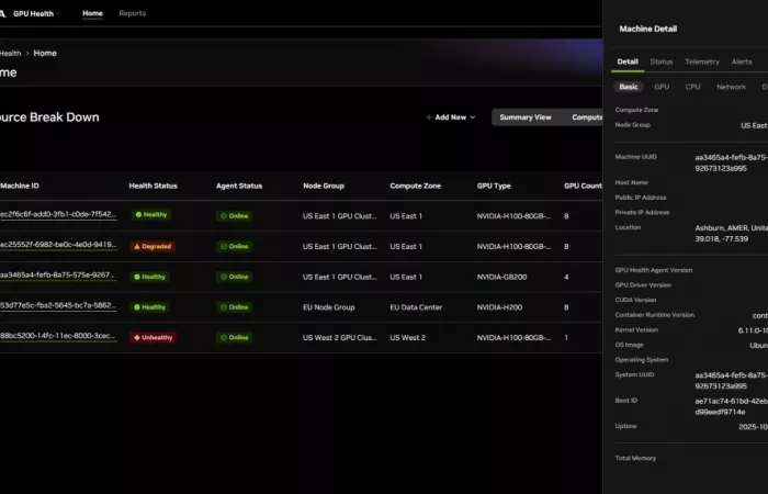 Nvidia lancia software per il monitoraggio delle GPU nei data center