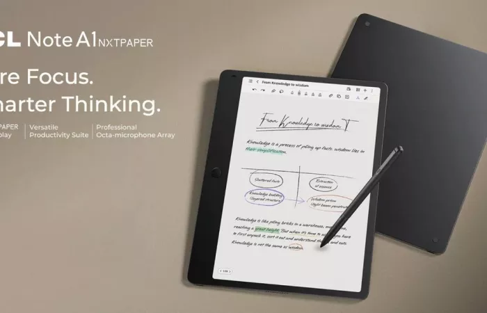 TCL sfida Kindle Scribe con il nuovo Note A1 Nxtpaper