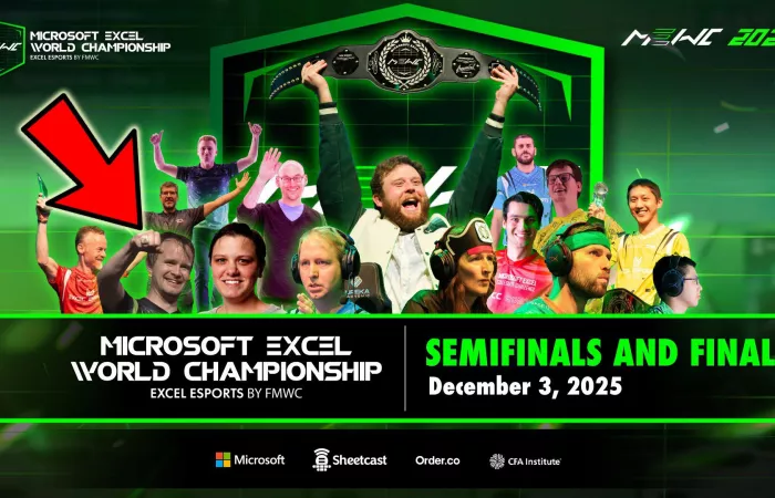 Trionfo irlandese ai Campionati mondiali di Microsoft Excel 2025