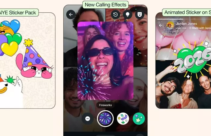 WhatsApp lancia nuove funzionalità per il Capodanno