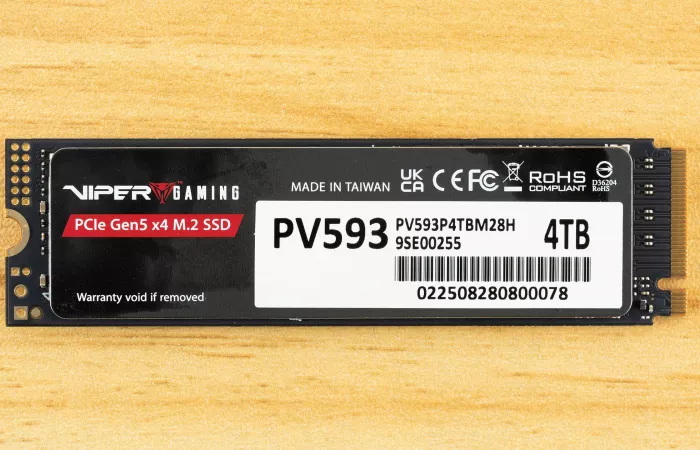 Recensione SSD Patriot Viper PV593 4TB: Prestazioni senza fronzoli
