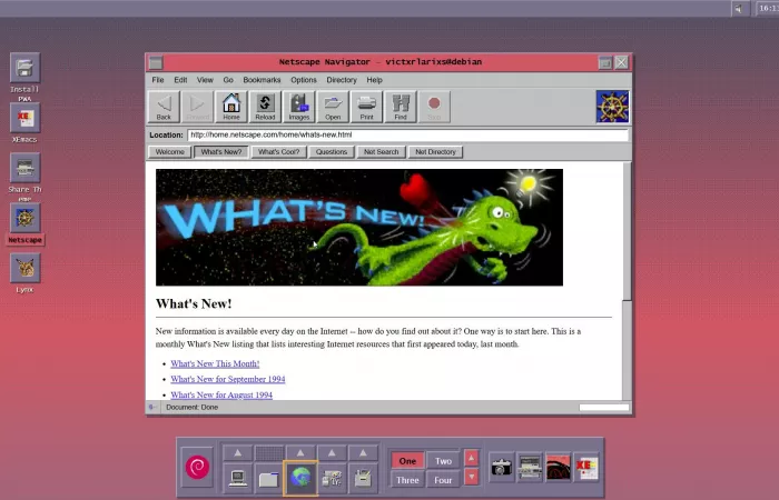 Il desktop Linux del 1994 rivive come web app open-source