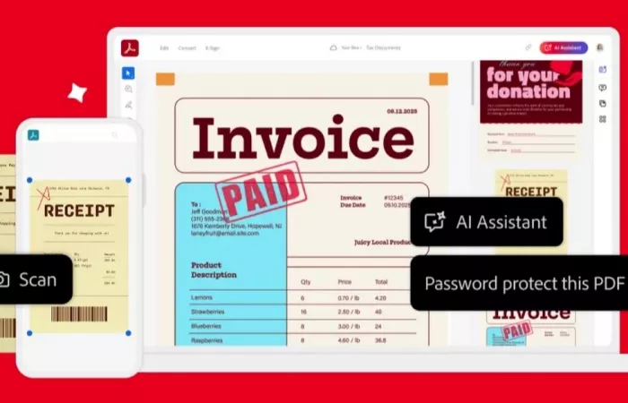 Adobe Acrobat rivoluziona la preparazione fiscale con strumenti AI