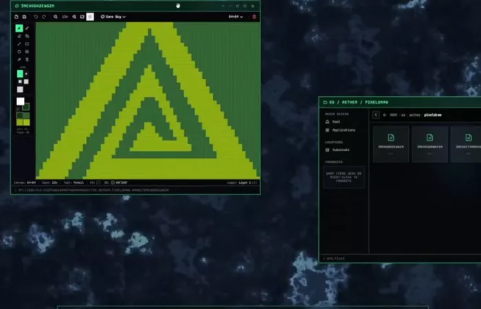 Aether OS, il sistema operativo cyberpunk nel browser con integrazione Bluesky