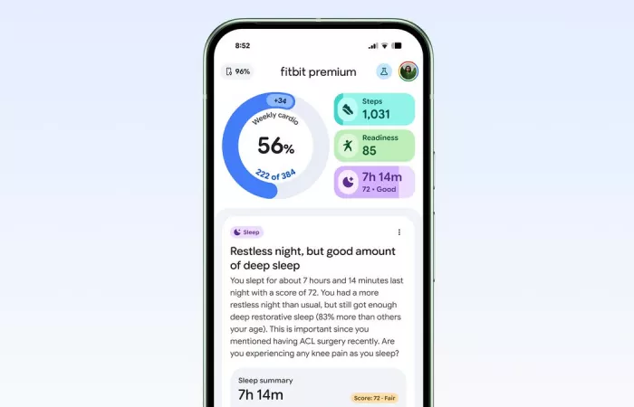 Fitbit Coach integra i dati medici per consigli personalizzati