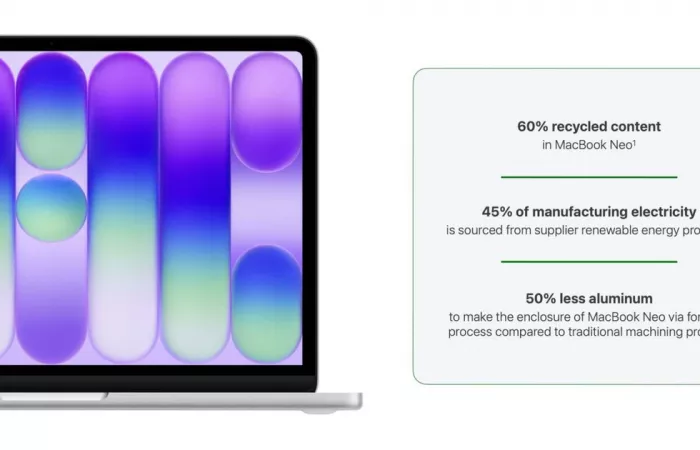 MacBook Neo: il dispositivo Apple più sostenibile di sempre