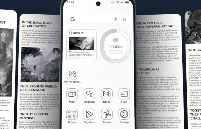 TCL presenta AMOLED Nxtpaper: display per smartphone che proteggono gli occhi