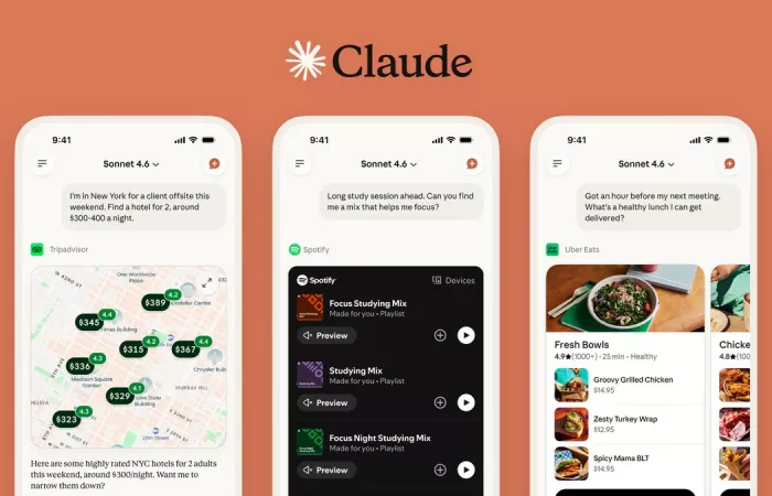 Claude si integra con nuove app di uso quotidiano
