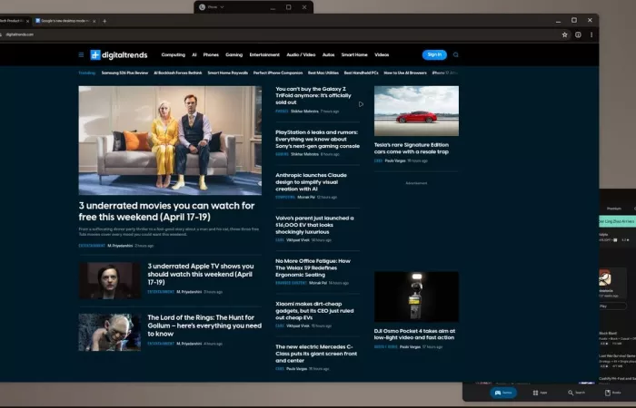 Google introduce la modalità desktop su Android: DeX resta il riferimento