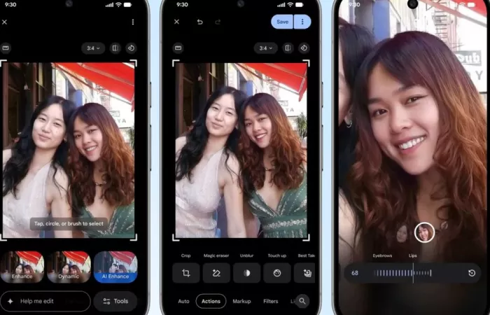 Google Photos integra nuovi strumenti di fotoritocco basati su AI
