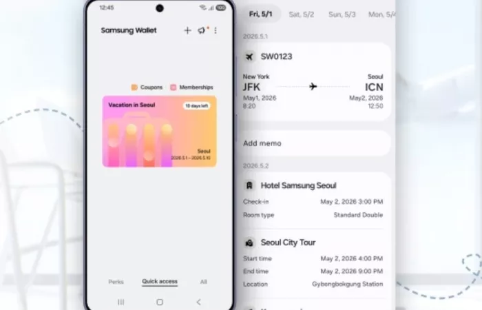 Samsung Wallet introduce Trips: viaggio organizzato e sicuro in un'unica app