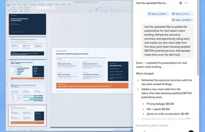 ChatGPT arriva su PowerPoint: l'AI rivoluziona la creazione delle presentazioni