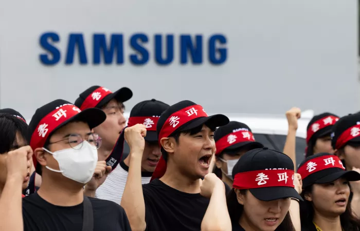 Sciopero in vista: i lavoratori dei chip Samsung chiedono bonus annuali