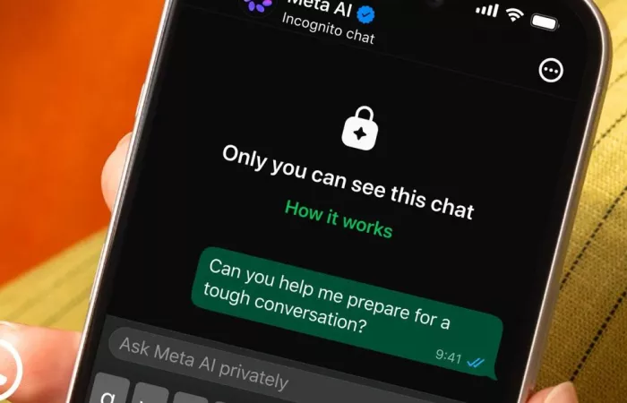 WhatsApp introduce Incognito Chat per conversazioni AI più private