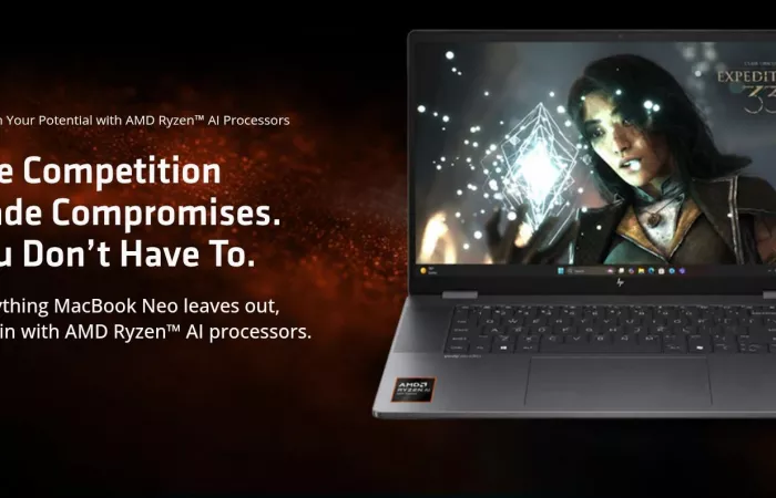 AMD provoca Apple: MacBook Neo non adatto al gaming