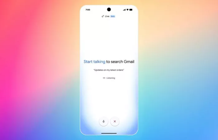 Google testa Gmail Live: ricerca vocale potenziata dall’AI