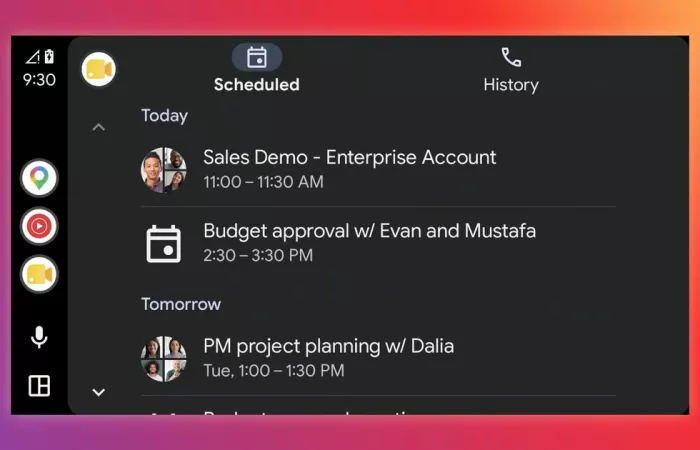 Google Meet arriva su Android Auto: riunioni audio direttamente dal cruscotto