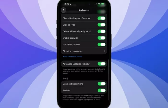 Advanced Dictation su iOS 27: dettatura più precisa ma solo su specifici iPhone