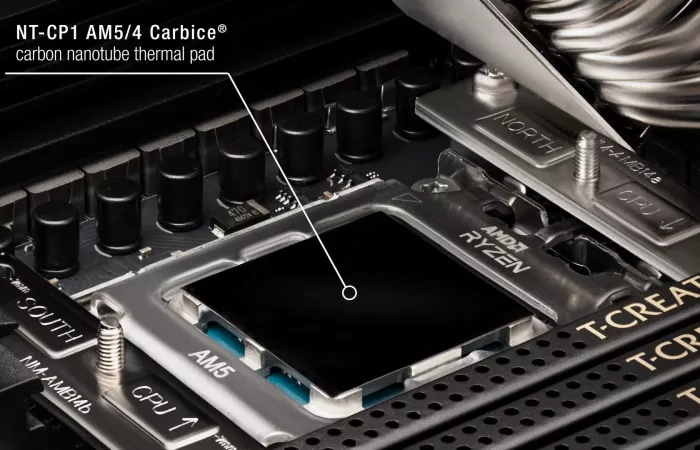 Noctua presenta il nuovo thermal pad in carbon nanotube per CPU AMD