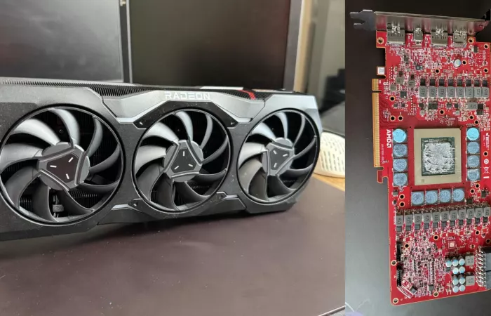 Svelato un prototipo AMD RX 7900 XTX con PCB rosso e specifiche da 7900 GRE