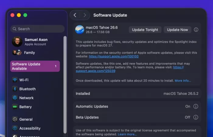 Apple rilascia iOS e macOS 26.6: ultime patch prima delle grandi novità