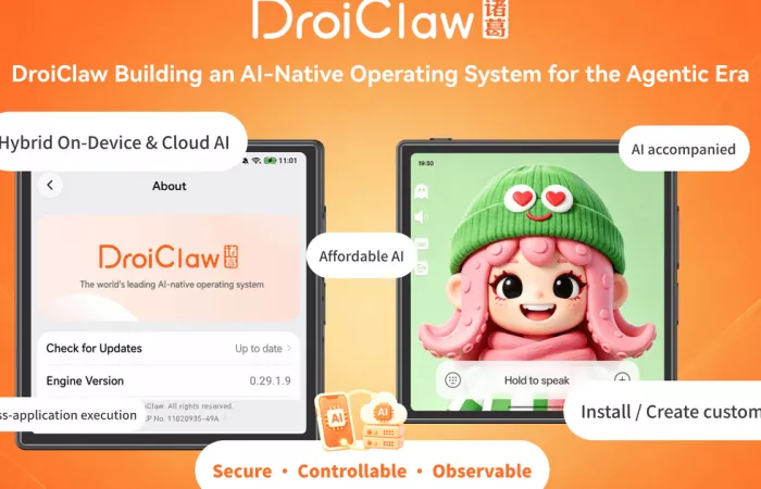 DroiClaw rivoluziona gli smart device con un sistema operativo AI-native