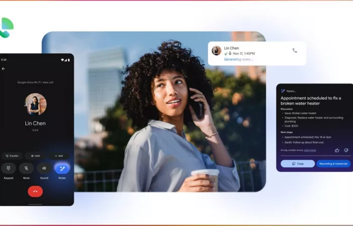 Google Voice integra Gemini per prendere appunti automatici durante le chiamate