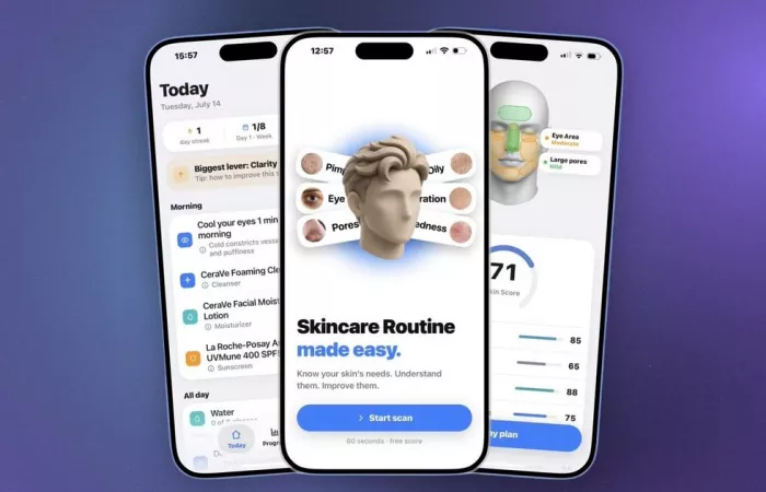 Sharp: l'app che analizza il viso e crea una skincare routine personalizzata