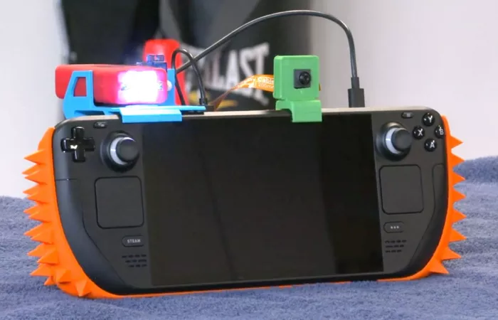 Steam Deck modificata con case 3D, taser e Raspberry Pi contro i familiari