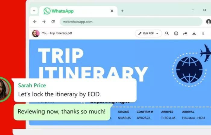 WhatsApp integra Acrobat per l’editing rapido dei PDF in chat